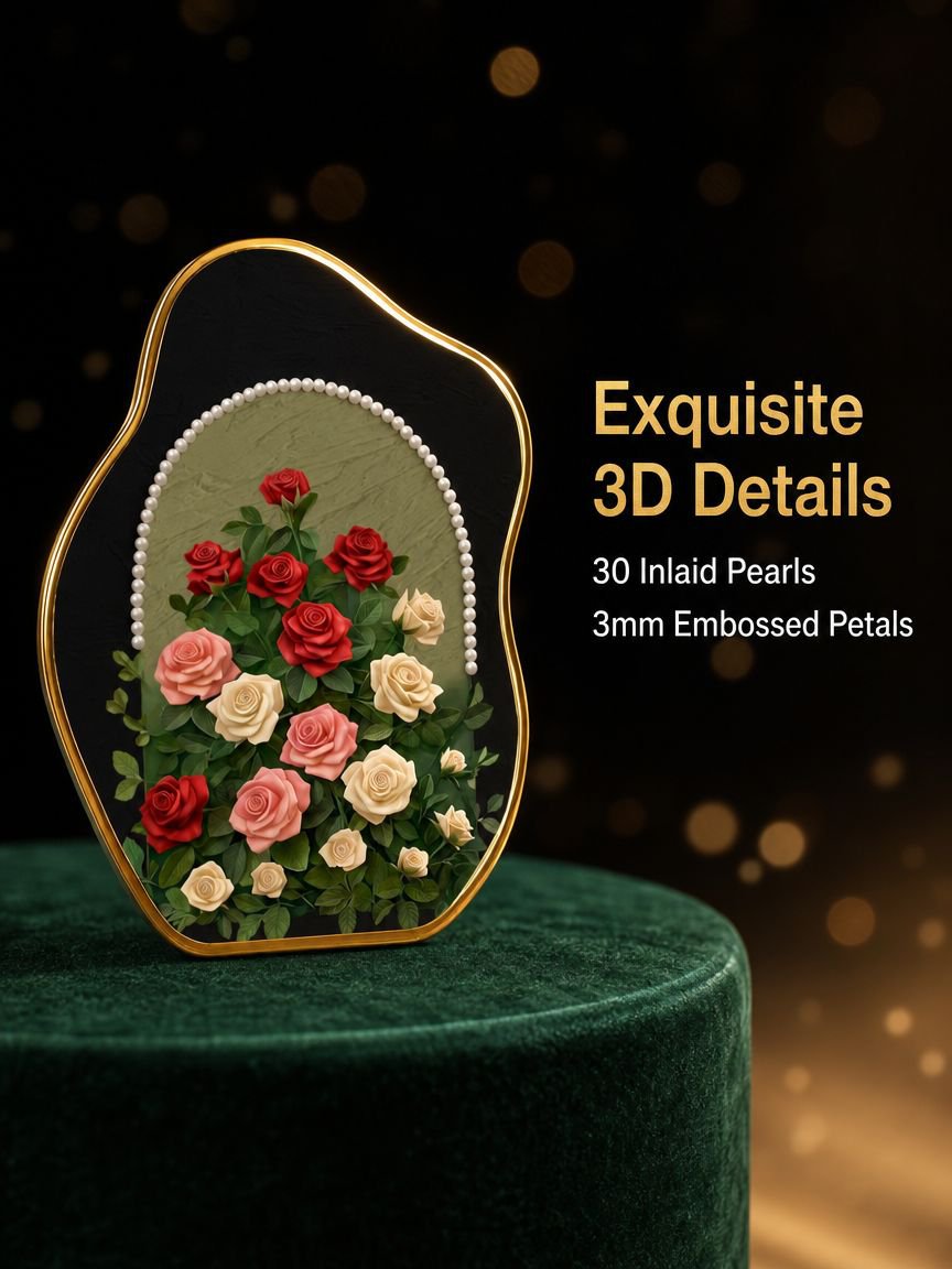Pearl Rose Ancient Style Desktop Cabinet Small Pendant