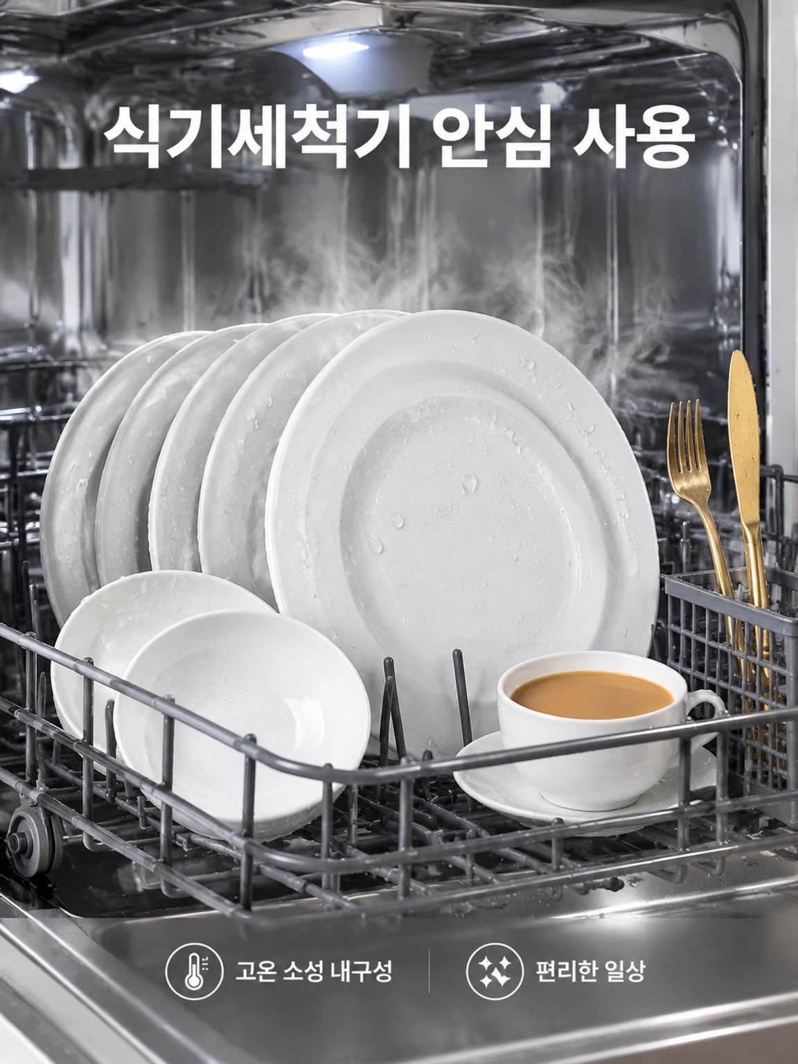 럭셔리 식판 세라믹 식기 세트