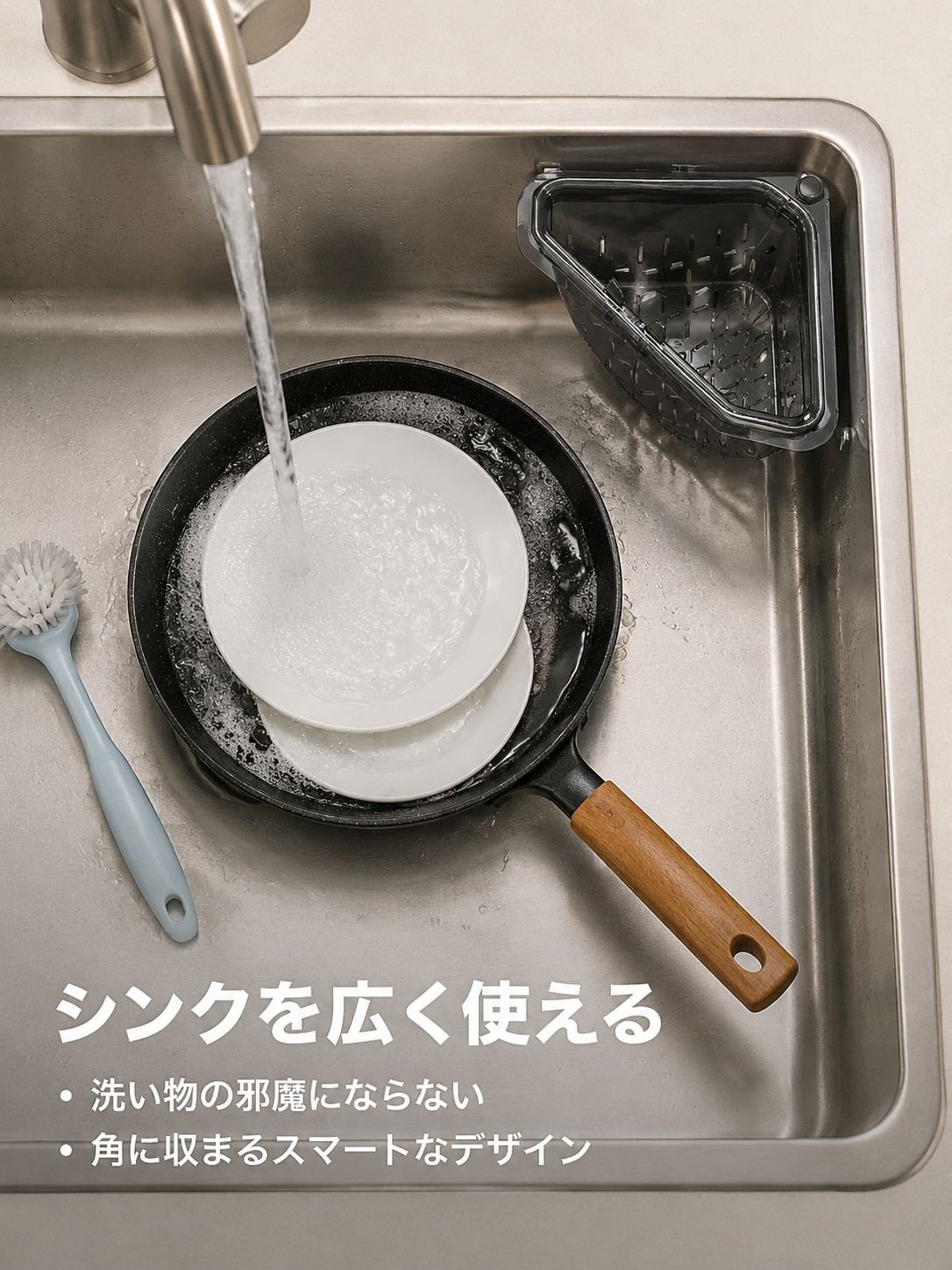 マグネット式シンクフィルターバスケット