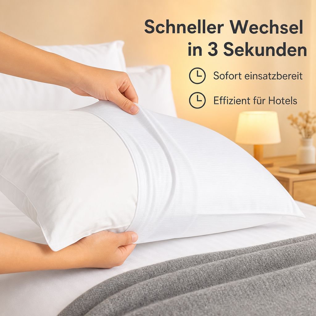 Einweg-Kissenbezüge für Hotels und Pensionen, extra dick, hygienisch, 100 Stück