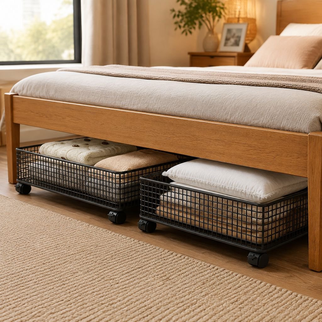 Under bed storage container for clothes and shoes