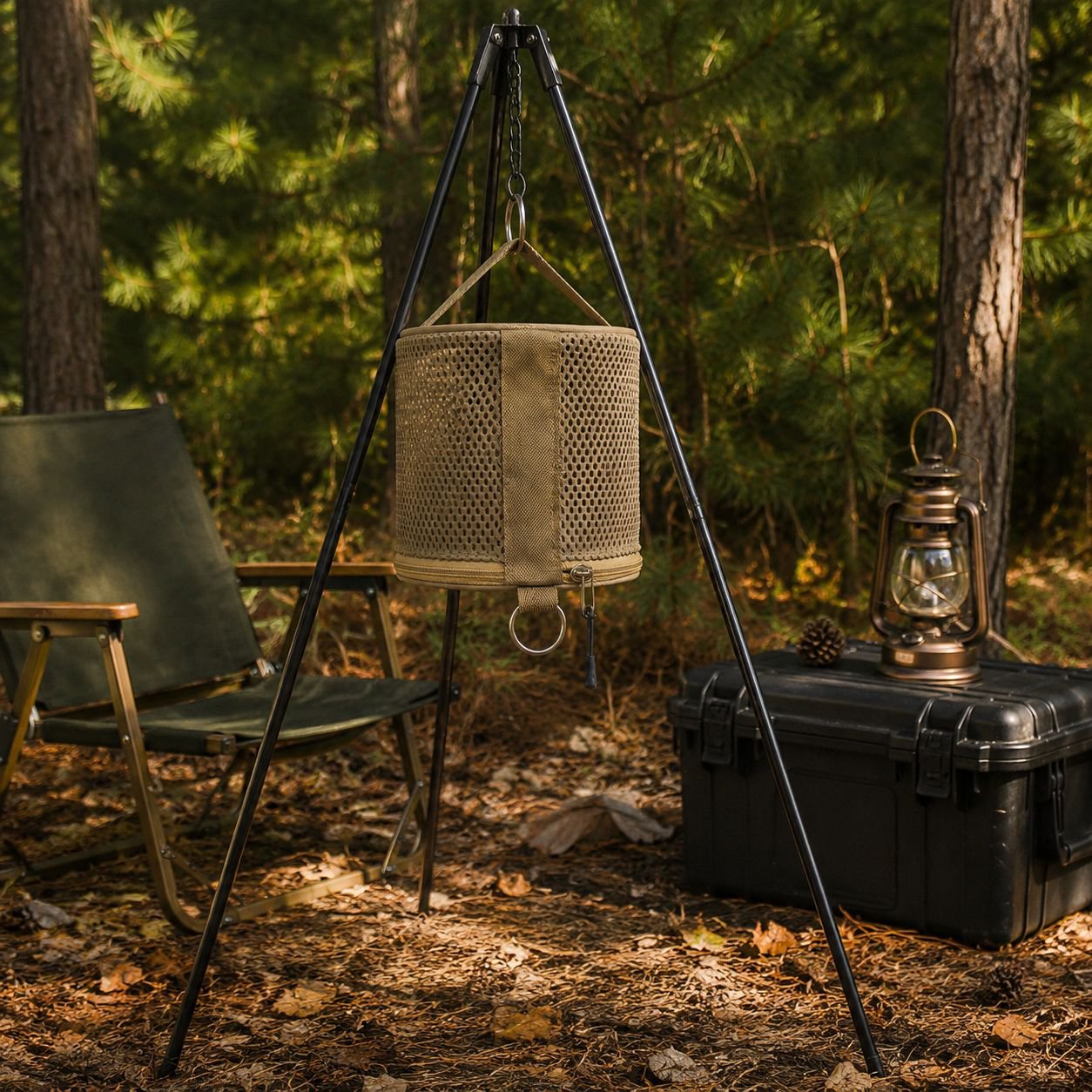 Outdoor camping paper towel drawer household mesh paper towel storage bag car hanging roll paper tub