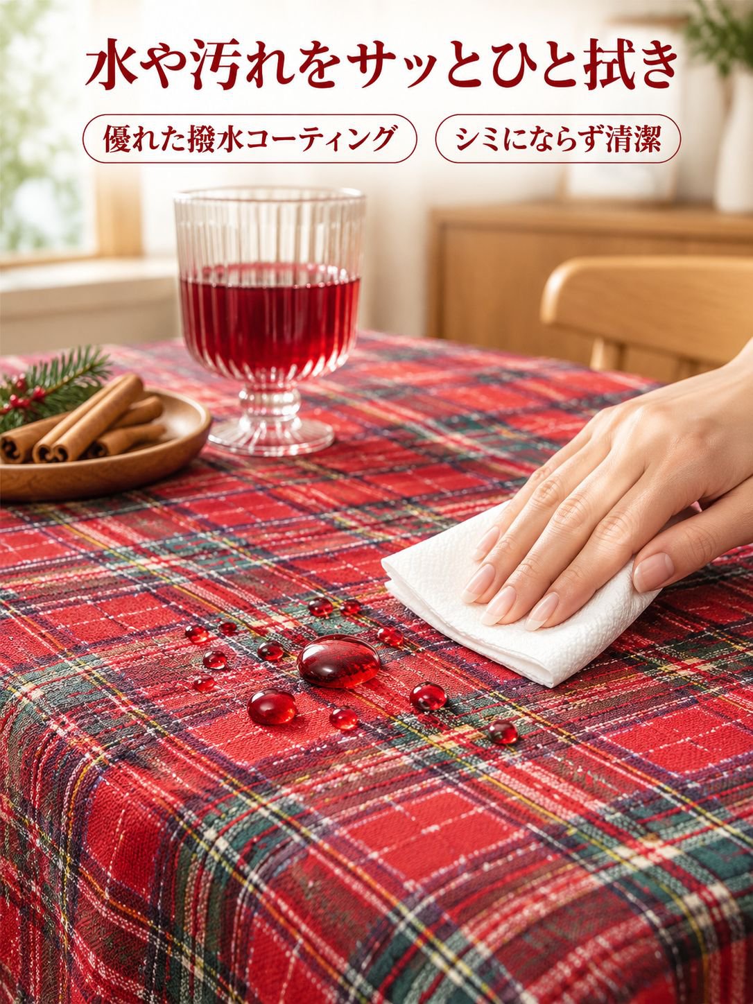 クリスマス用テーブルクロス