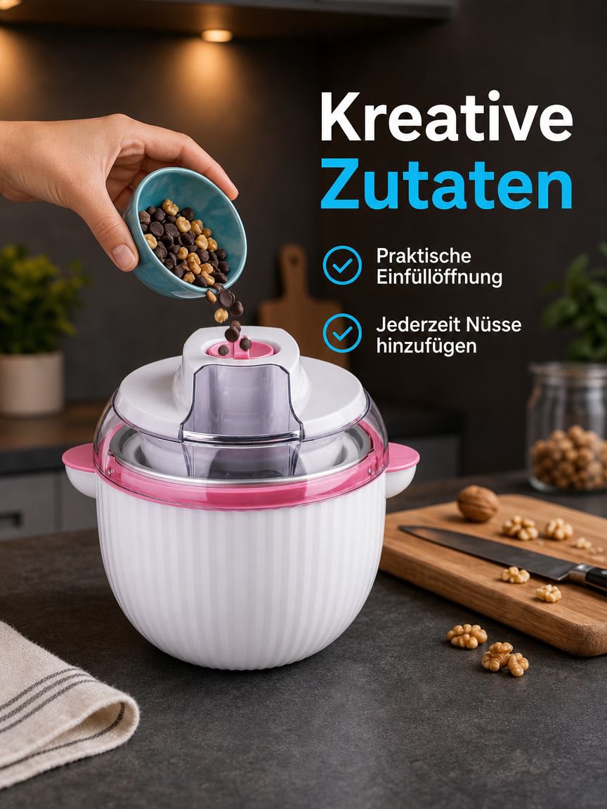 Kompaktes Design der vollautomatischen Eismaschine