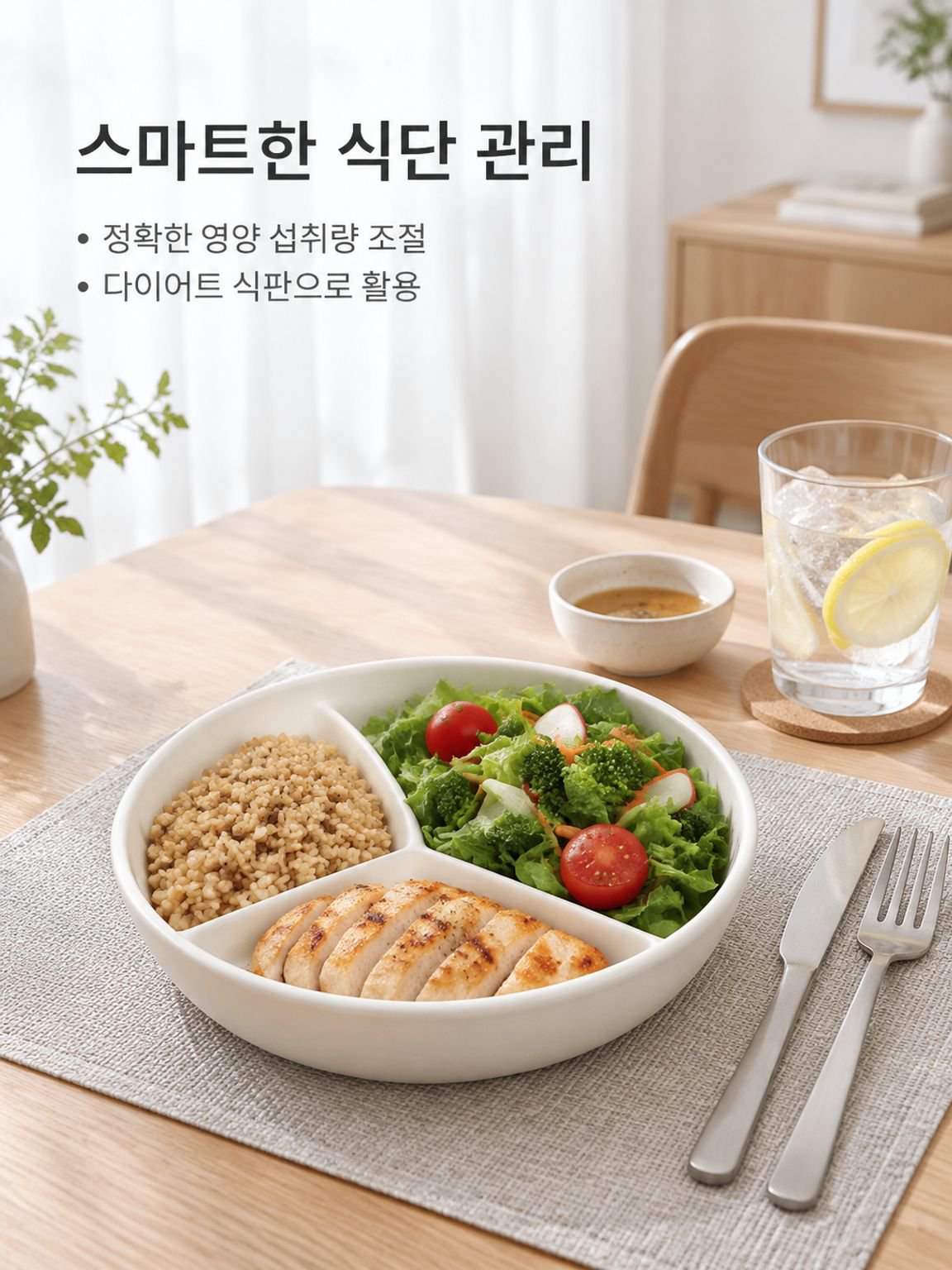 도자기 도자기 3분 칸 찜판 한솥 찜