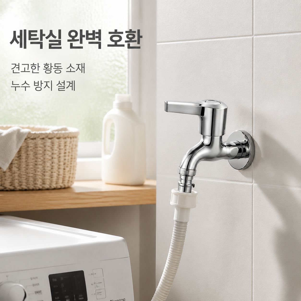 구리 재질 가정용 4점식 연장 커넥터 수도꼭지