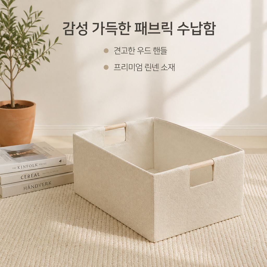 면마 패브릭 수납함