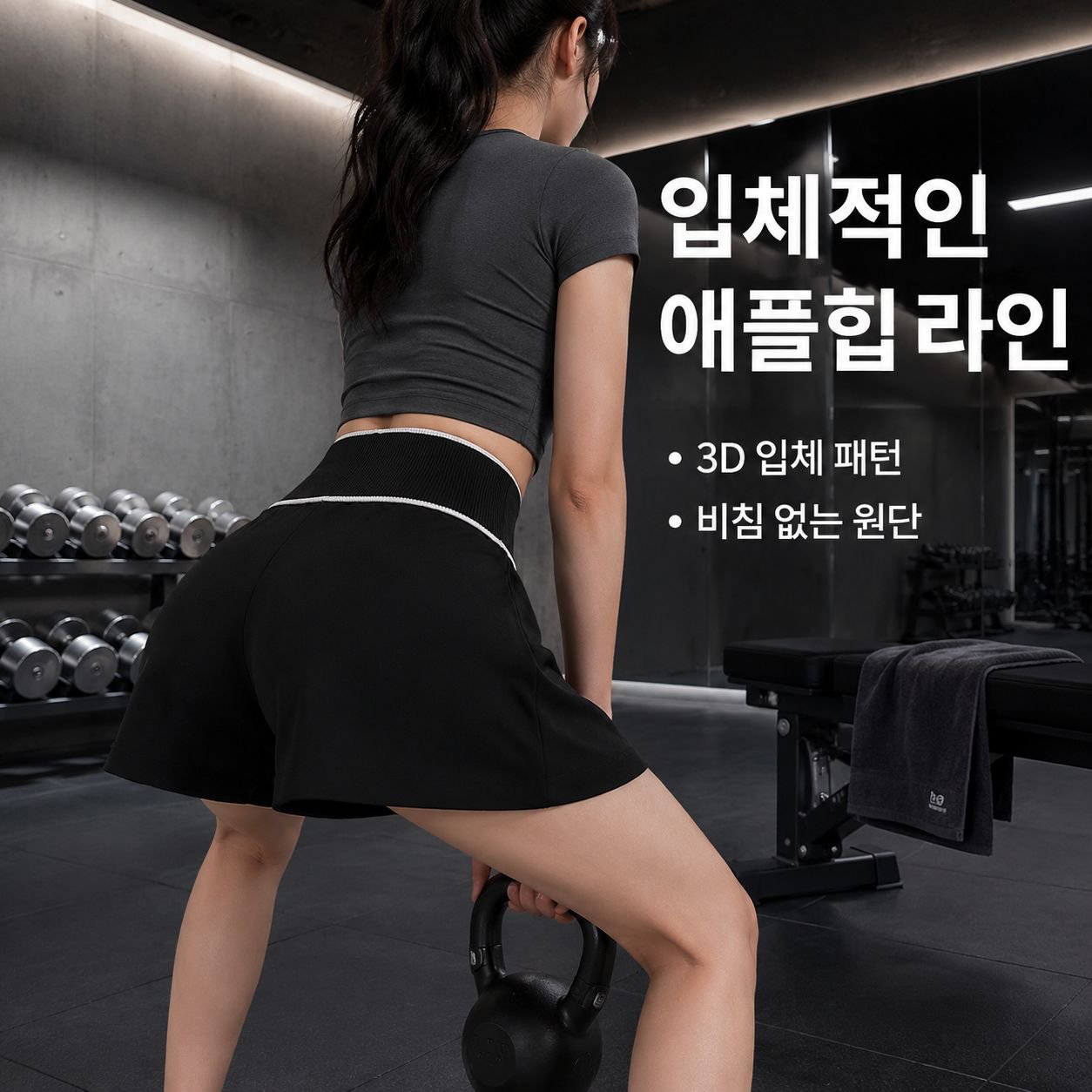 여성 하이웨이스트 탄력 스포츠 쇼츠 요가 팬츠