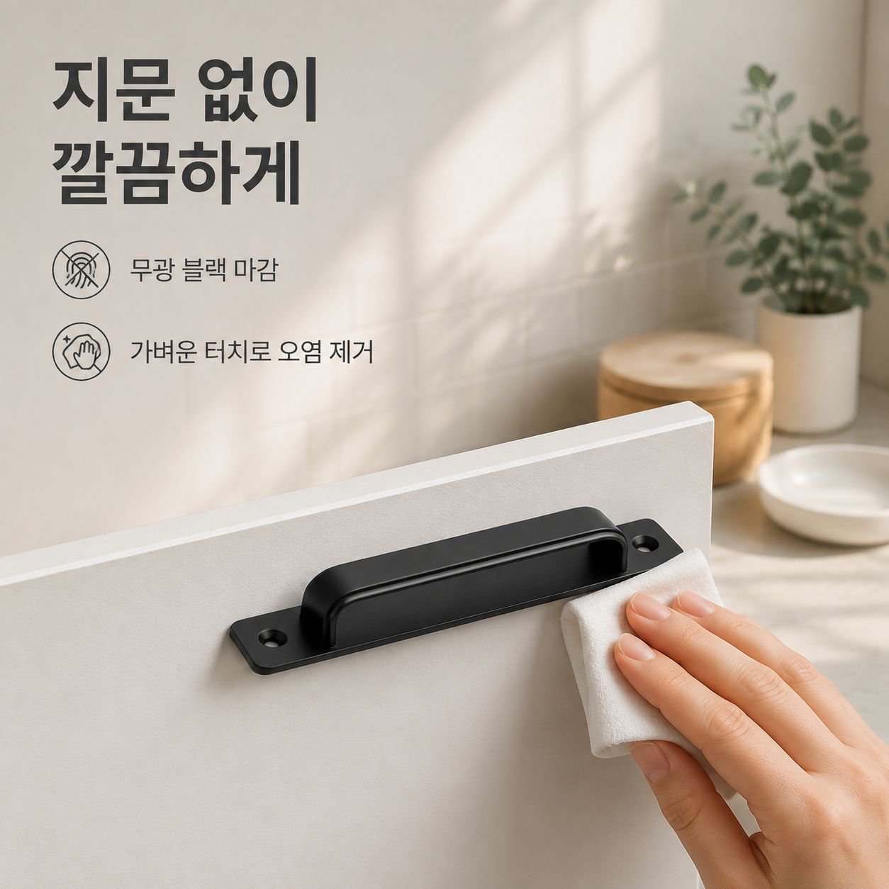 모던 심플 접착식 문창 손잡이