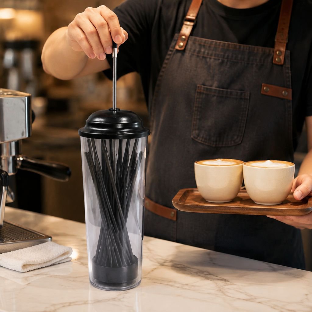 Straw Holder for Beverage Shops