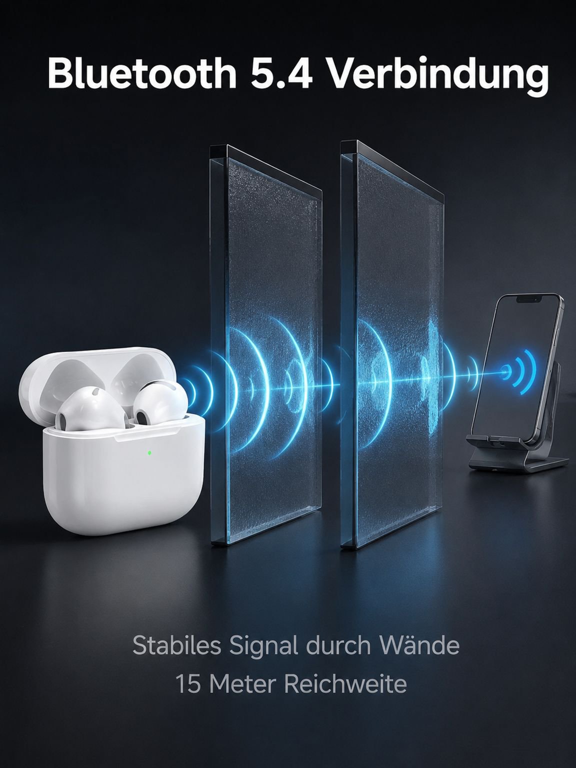 Einfache Bedienung dank Touch-Control bei den Bluetooth Sportkopfhörern
