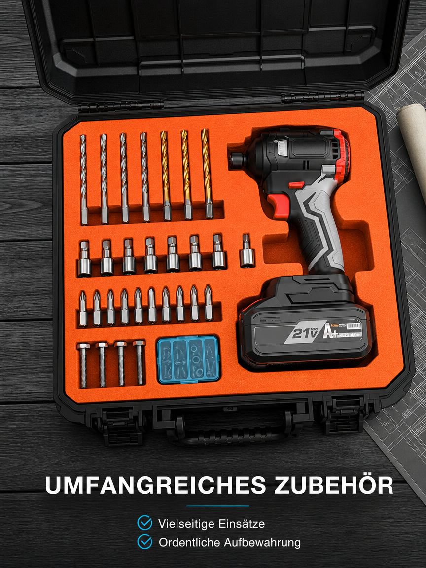 Vielseitige Bohrmaschine mit Schlagfunktion