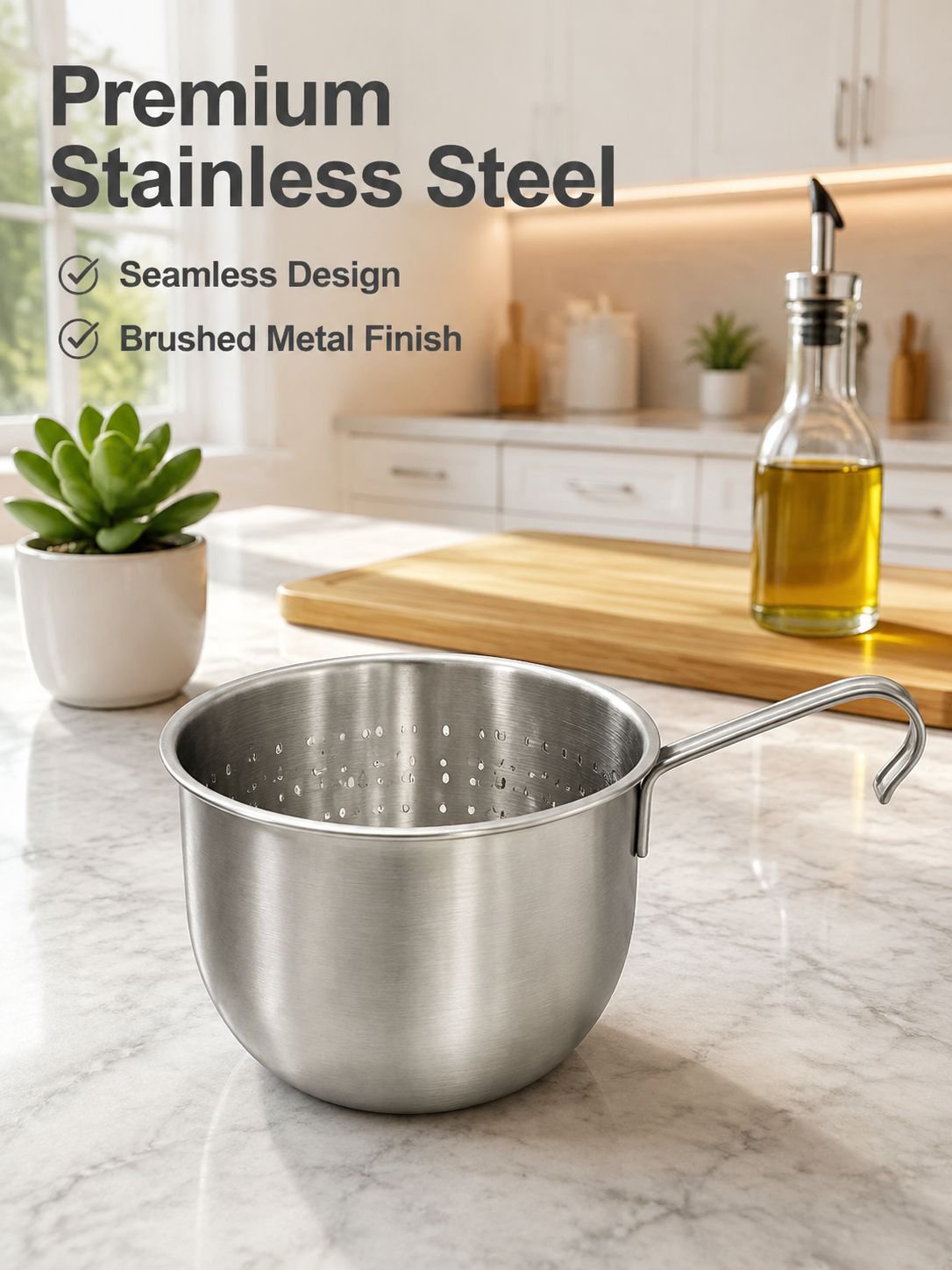 Stainless steel kitchen drain basket
