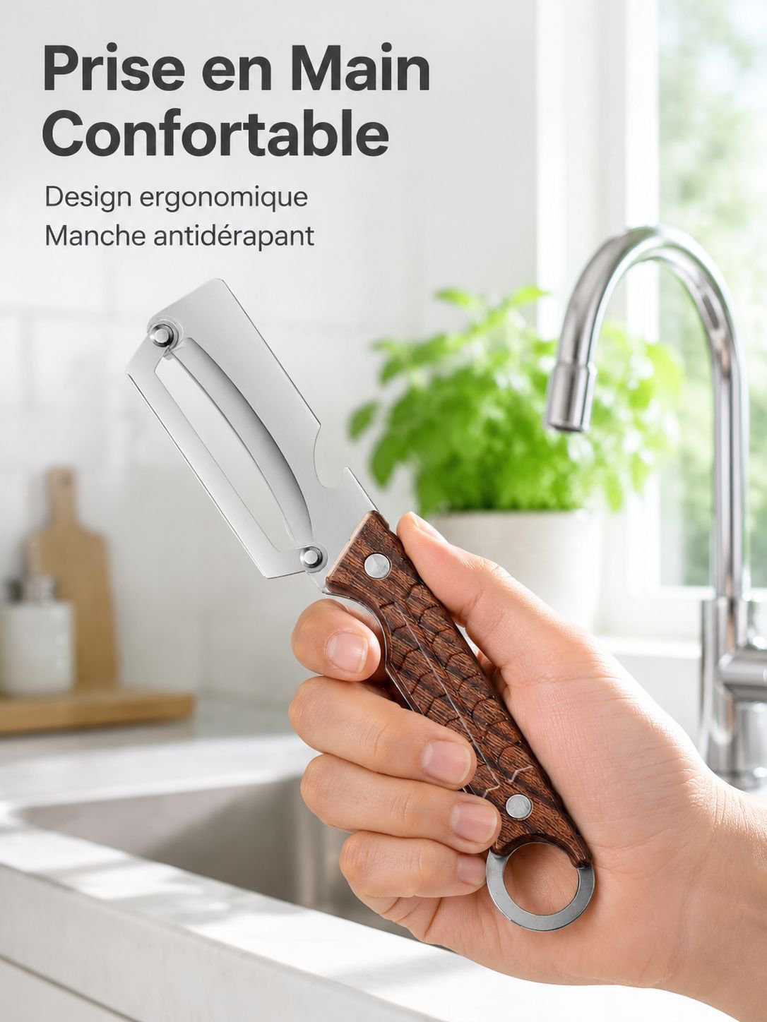 Éplucheur de cuisine polyvalent