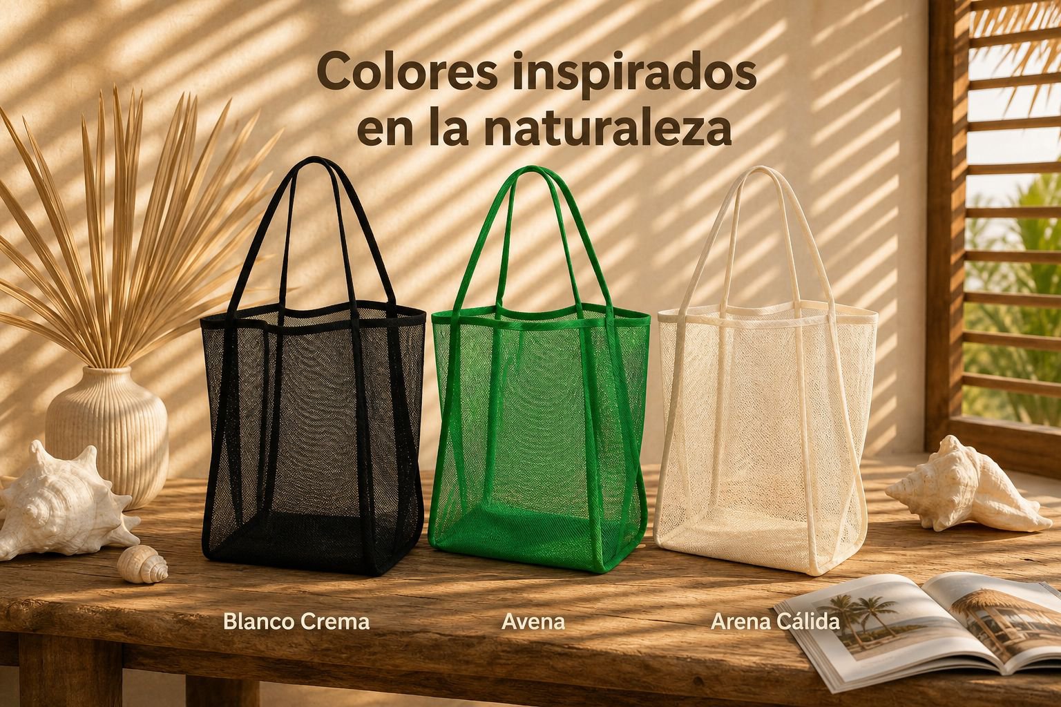 Bolsa de playa plegable y práctica para vacaciones