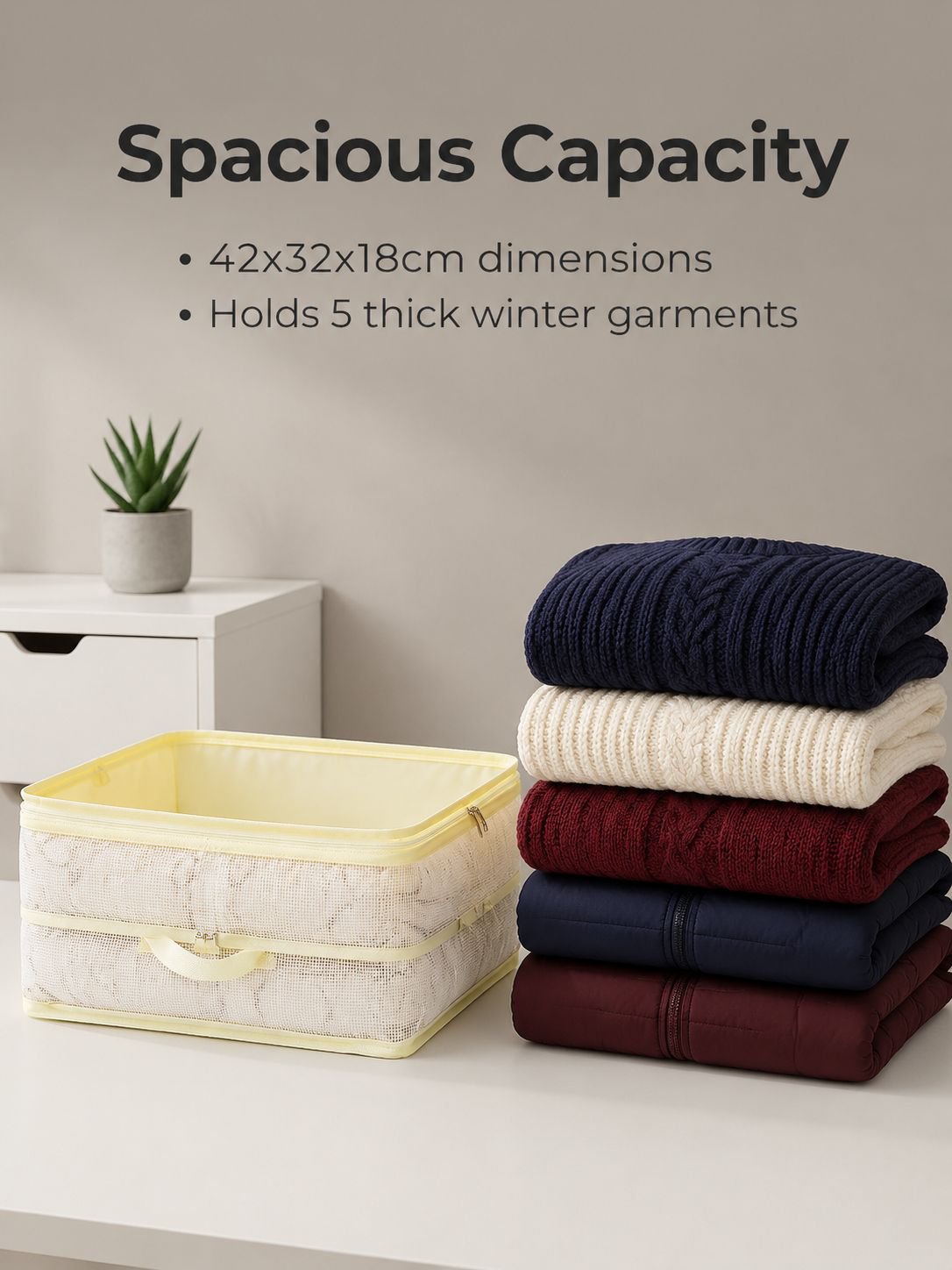 Transparent Large Clothes Organizer