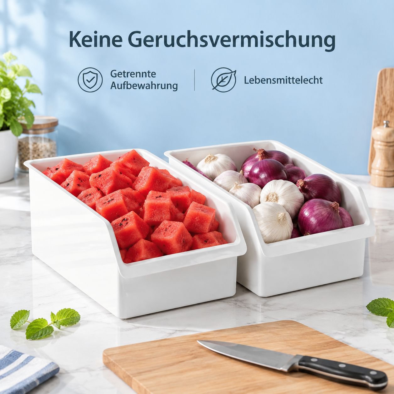 Transparenter Kühlschrank-Organizer