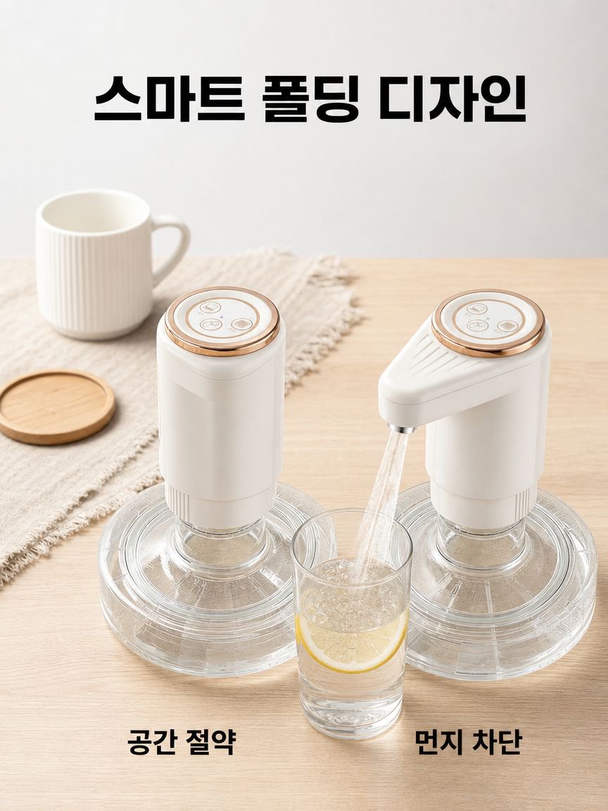 접이식 전동 양수기 휴대용 통형 물 양수 펌프 가정용 소형 흡수기