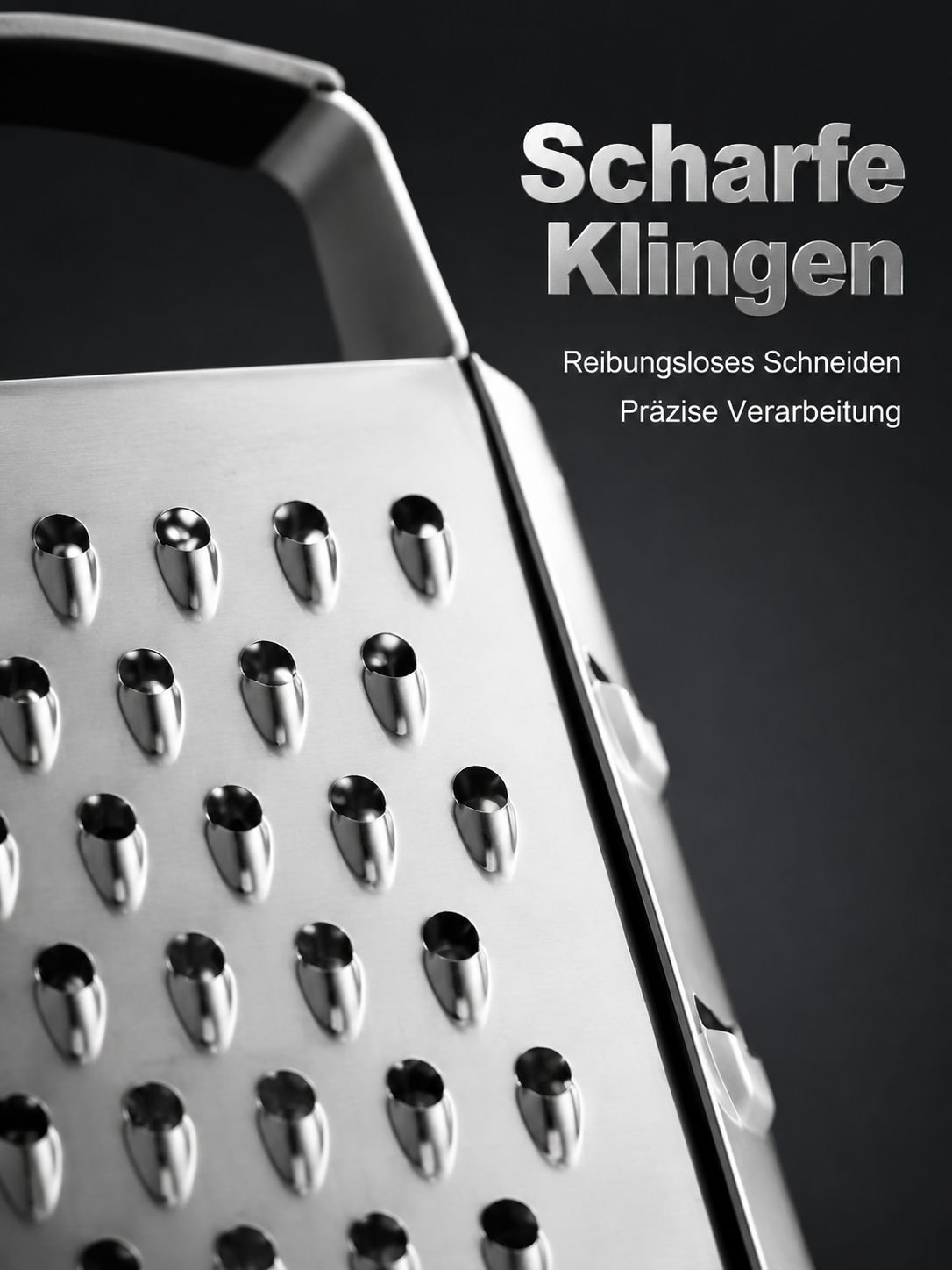 Multifunktionsreibe mit ergonomischem, rutschfestem Griff