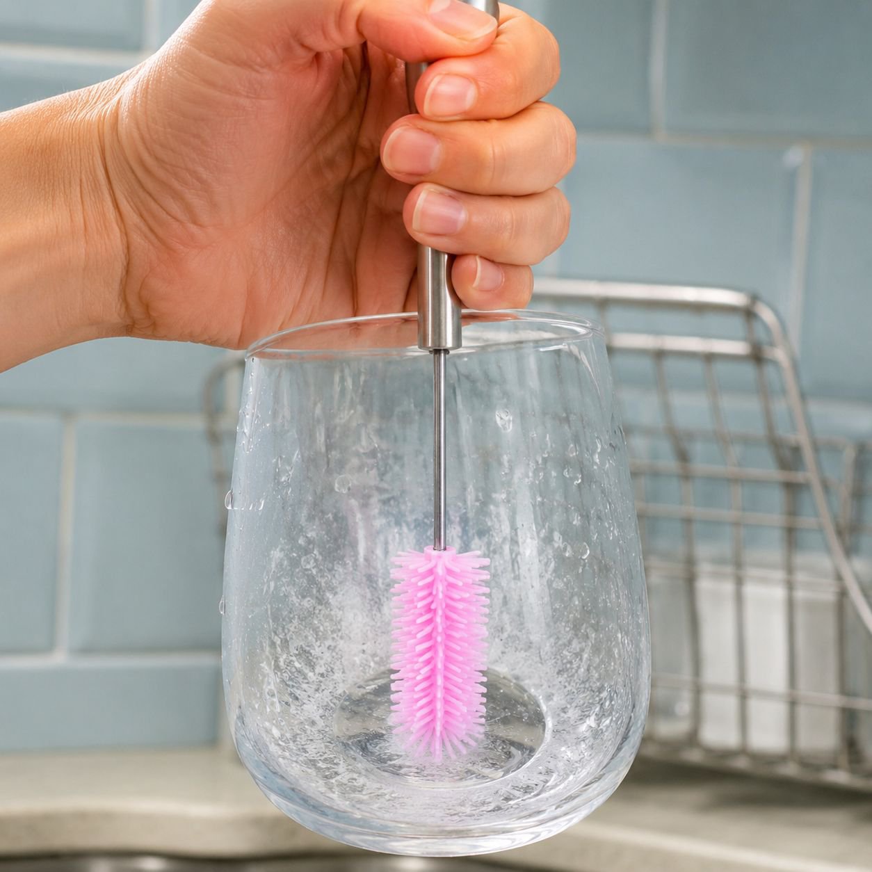 Multi-purpose scrub brush for home use
