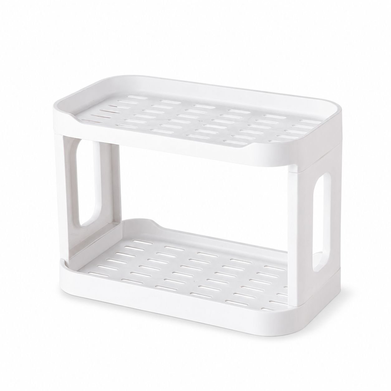 Double-Layer Desktop Organizer Rack for Bathroom