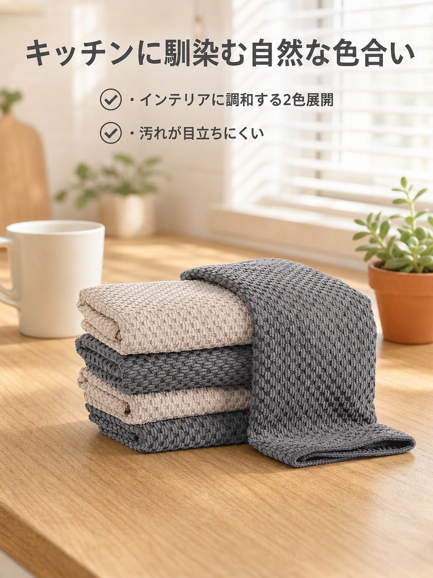 厚手の吸水性・吸油性に優れた布