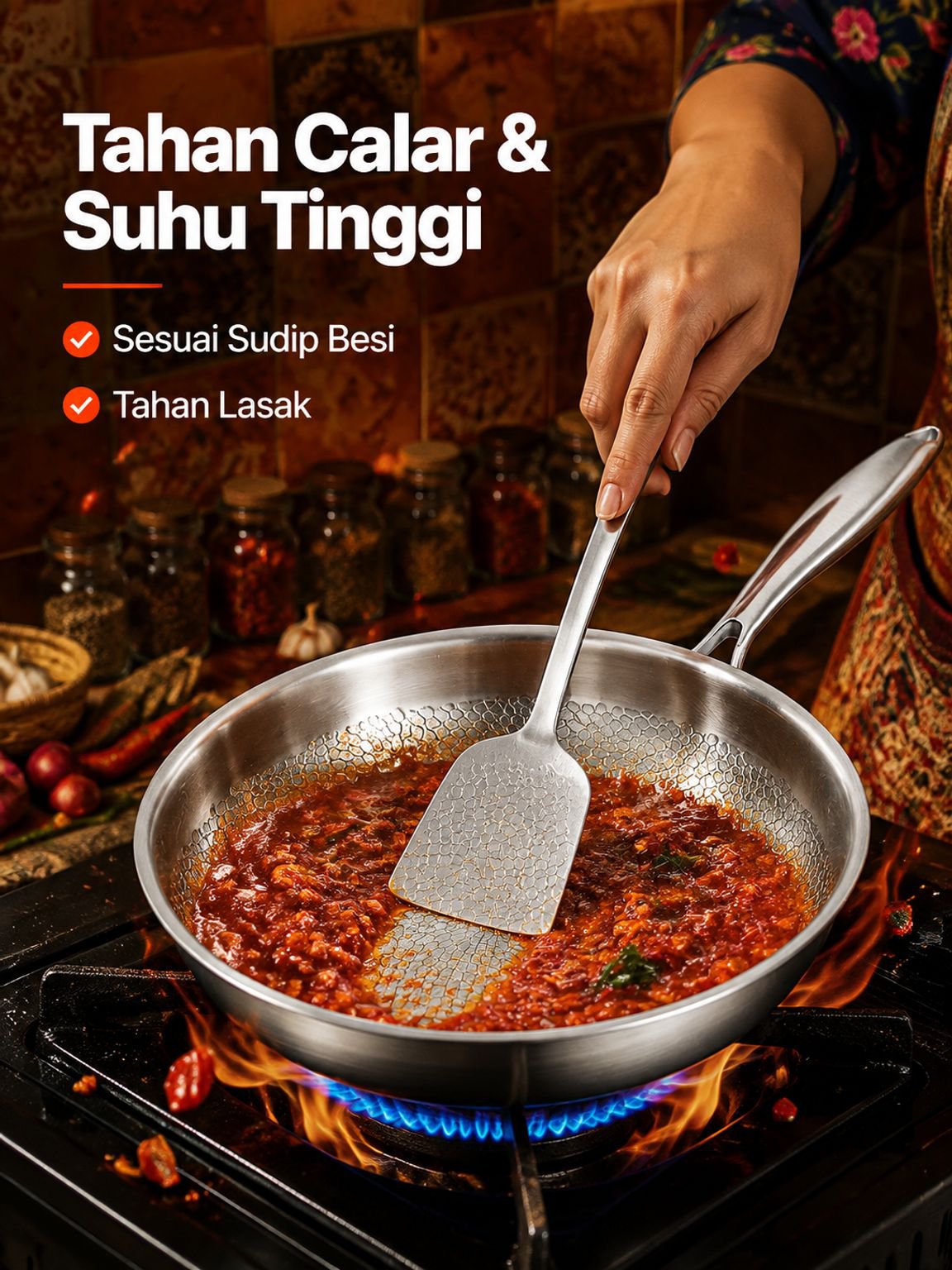 Uncoated Non-Stick Frying Pan