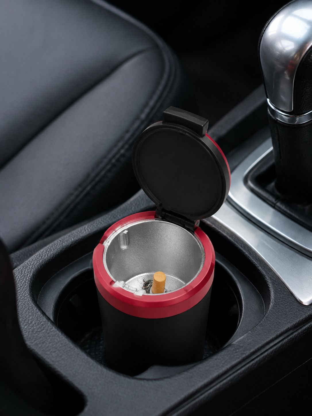 Stylish automotive ashtray for car interior