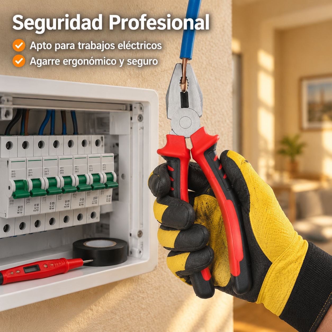 Alicates aislados para electricistas