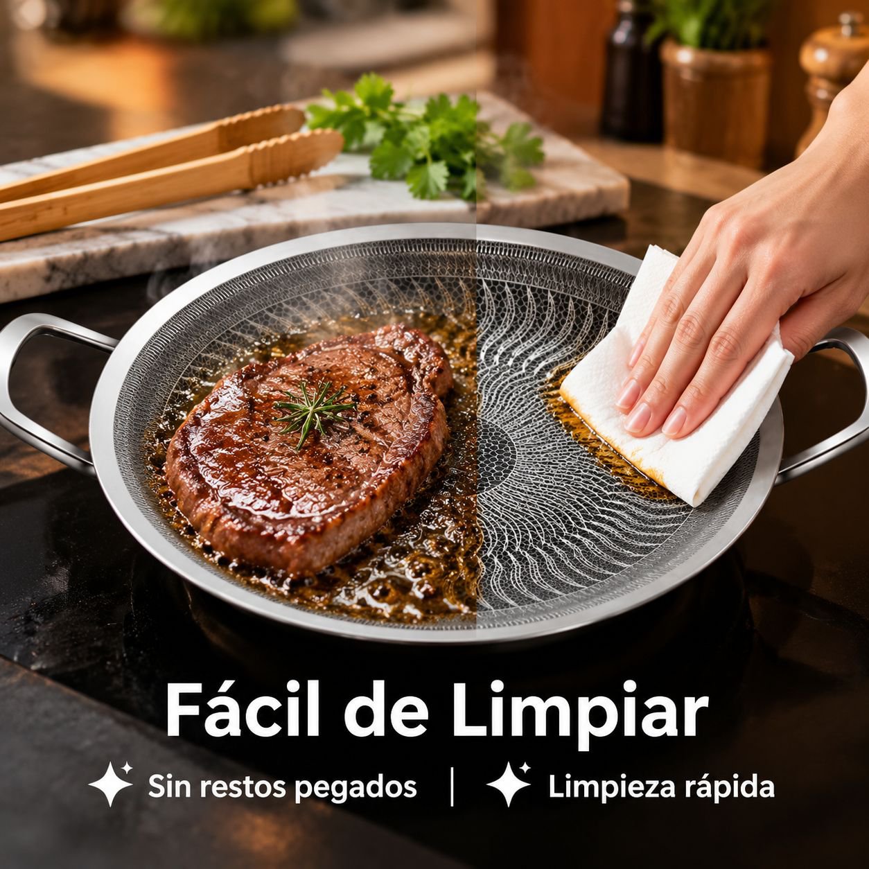 Sartén universal para cocina de inducción