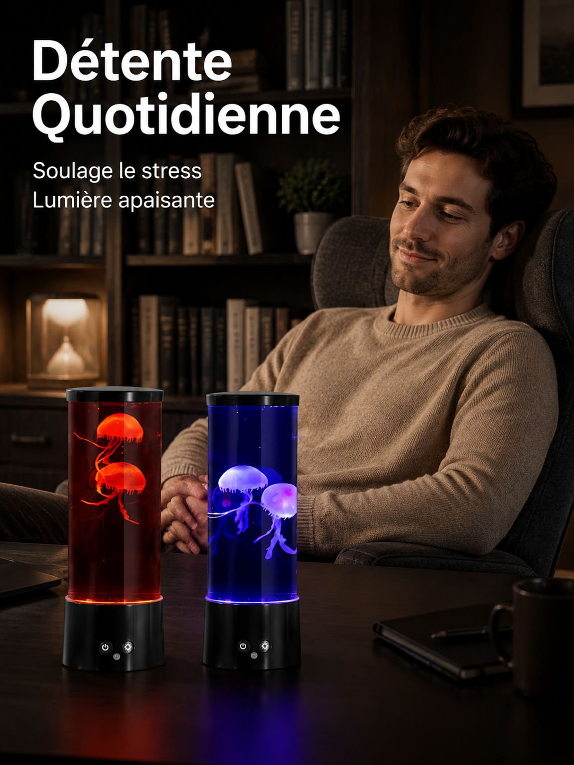 Lampe LED en forme de poisson bulle JMY, veilleuse USB haute luminosité, décoration créative pour ch