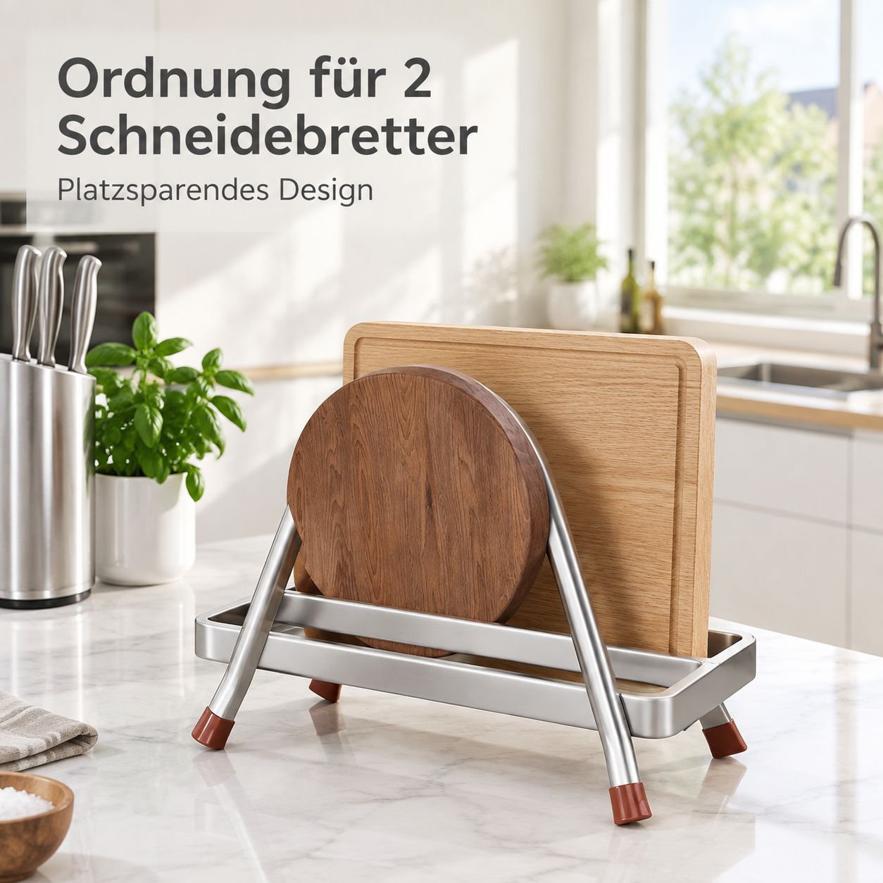 Schneidebrettständer aus Buchenholz