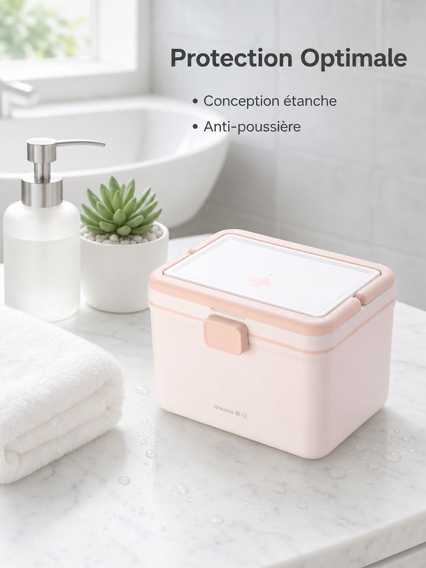 Boîte de premiers secours médicale portable à poignée