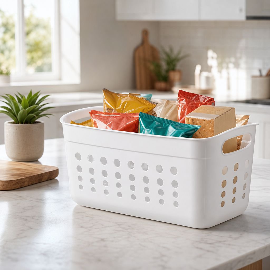 Plastic Basket for Toy & Book Organization