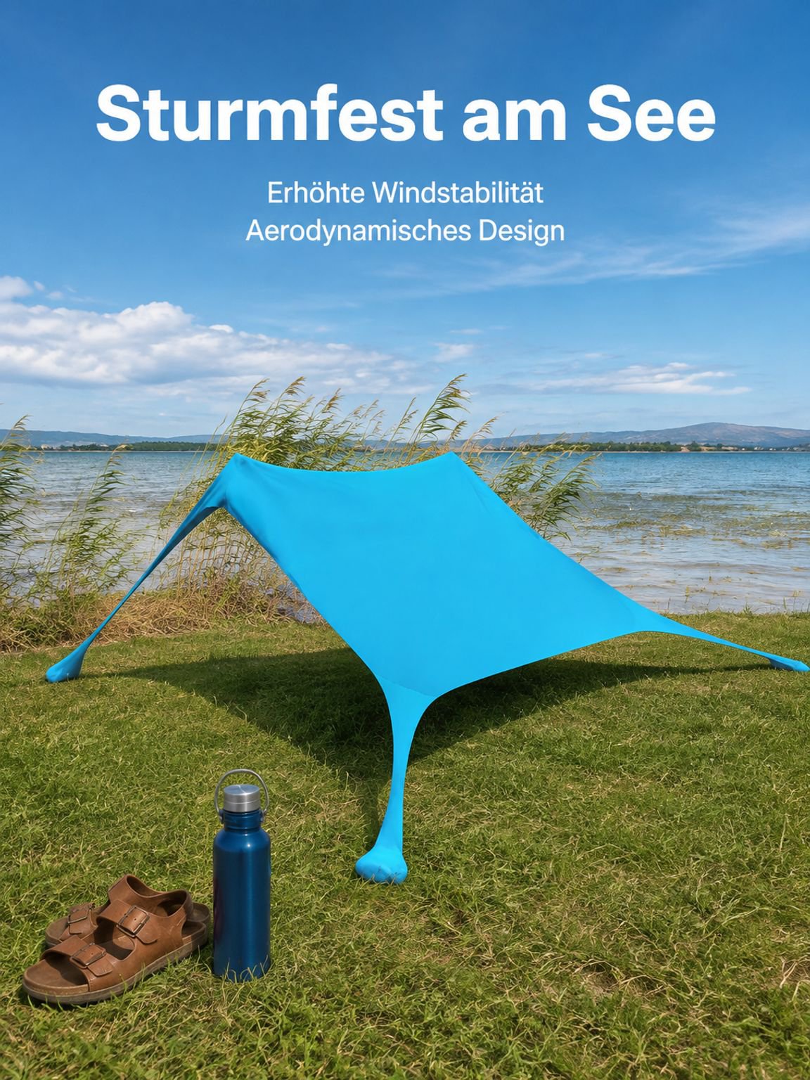 Strandzelte, Sonnensegel, Outdoor-Campingausrüstung, tragbare Sonnendächer und Unterstände.
