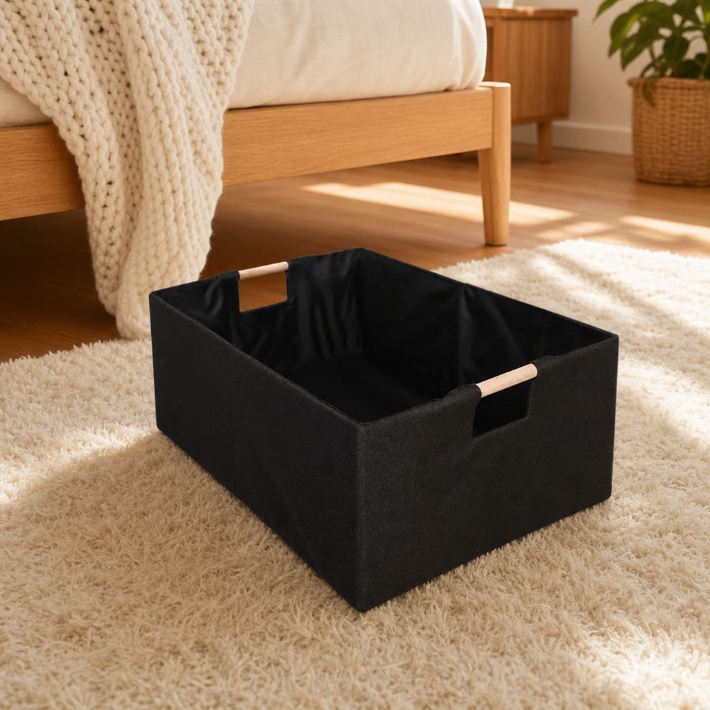 Large capacity storage bin for closet organization