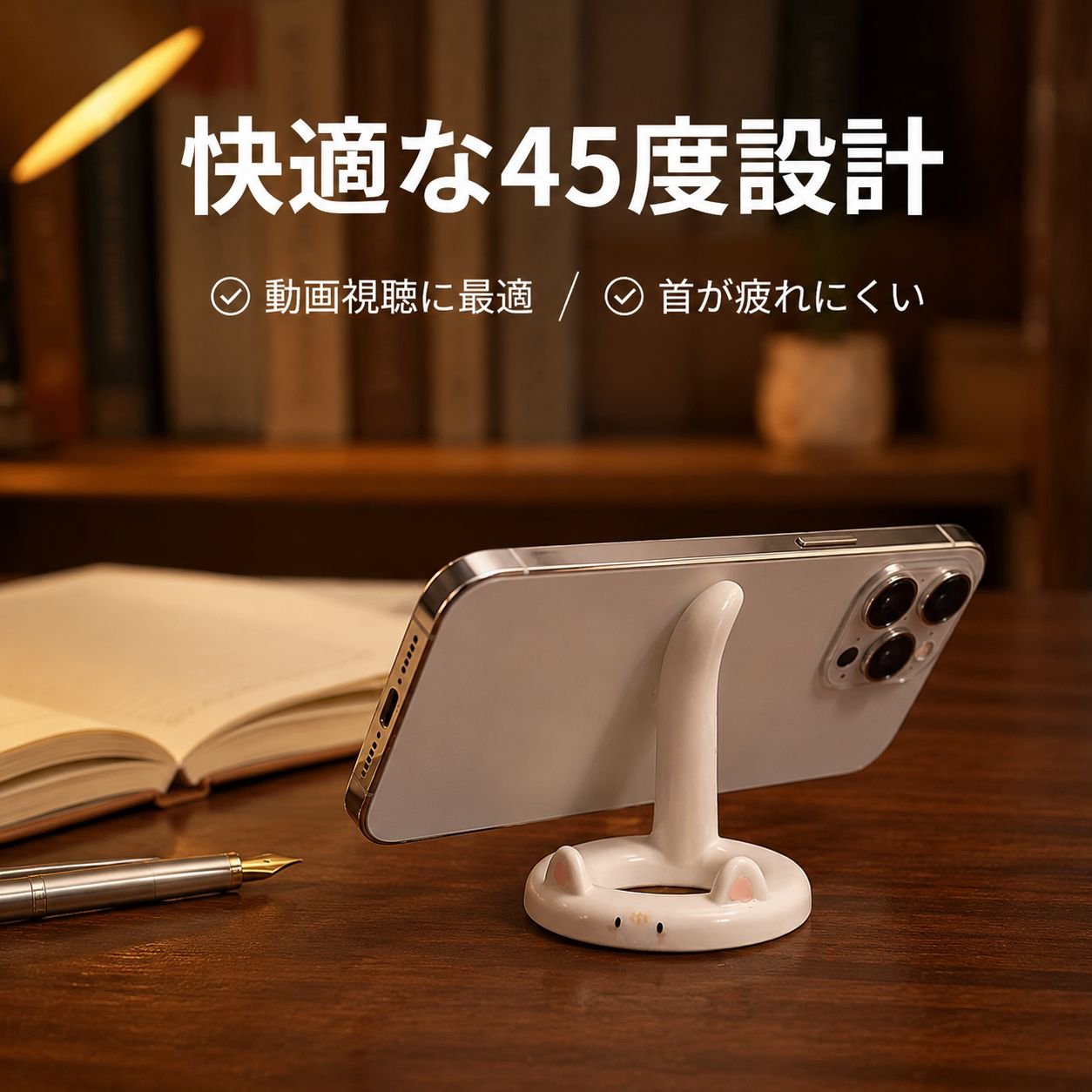 クリエイティブデスクスマホスタンド かわいい多機能オフィス用