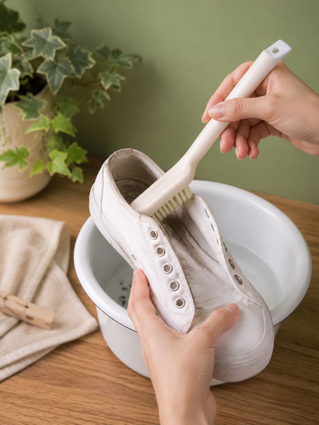 Gentle bristle brush for home use