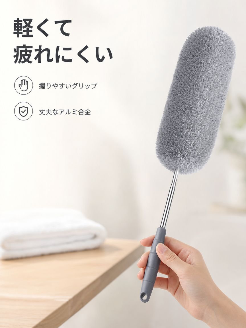 洗って何度も使えるエコな掃除用モップ