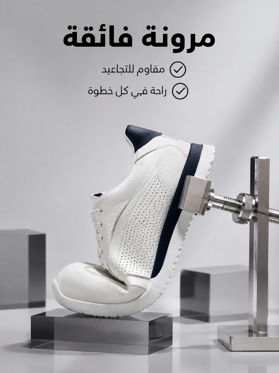 حذاء كاجوال جلدي ناعم وجيد التهوية بتصميم إيطالي فاخر