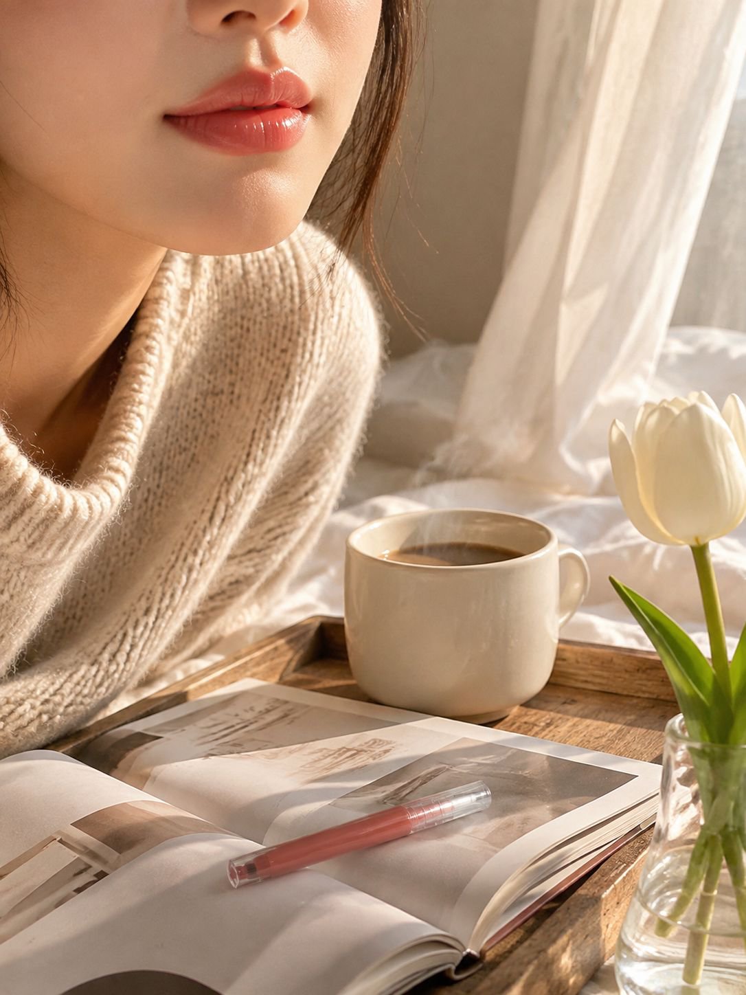 Plumping lip gloss for a fuller pout