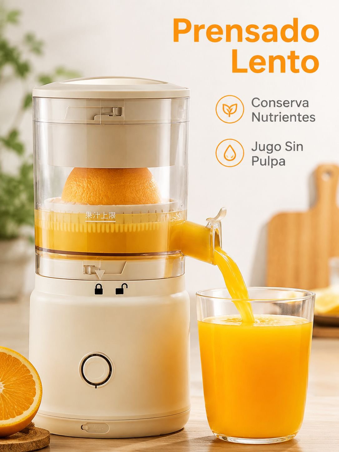  Exprimidor inalámbrico multifuncional totalmente automático