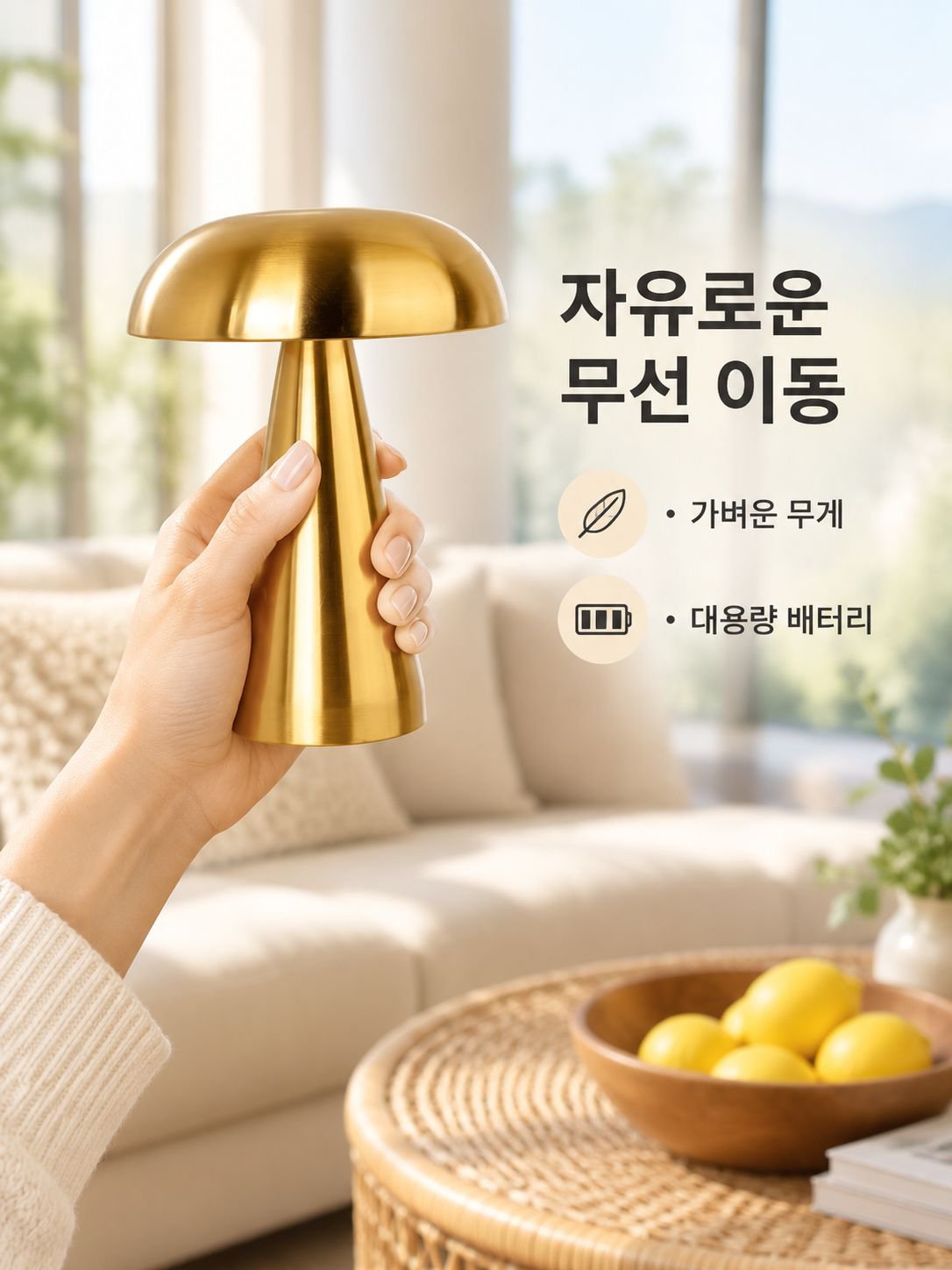 휴대용 충전식 무드 데스크 램프