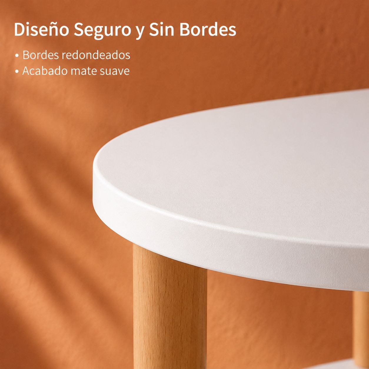 Mesa auxiliar móvil de tres niveles