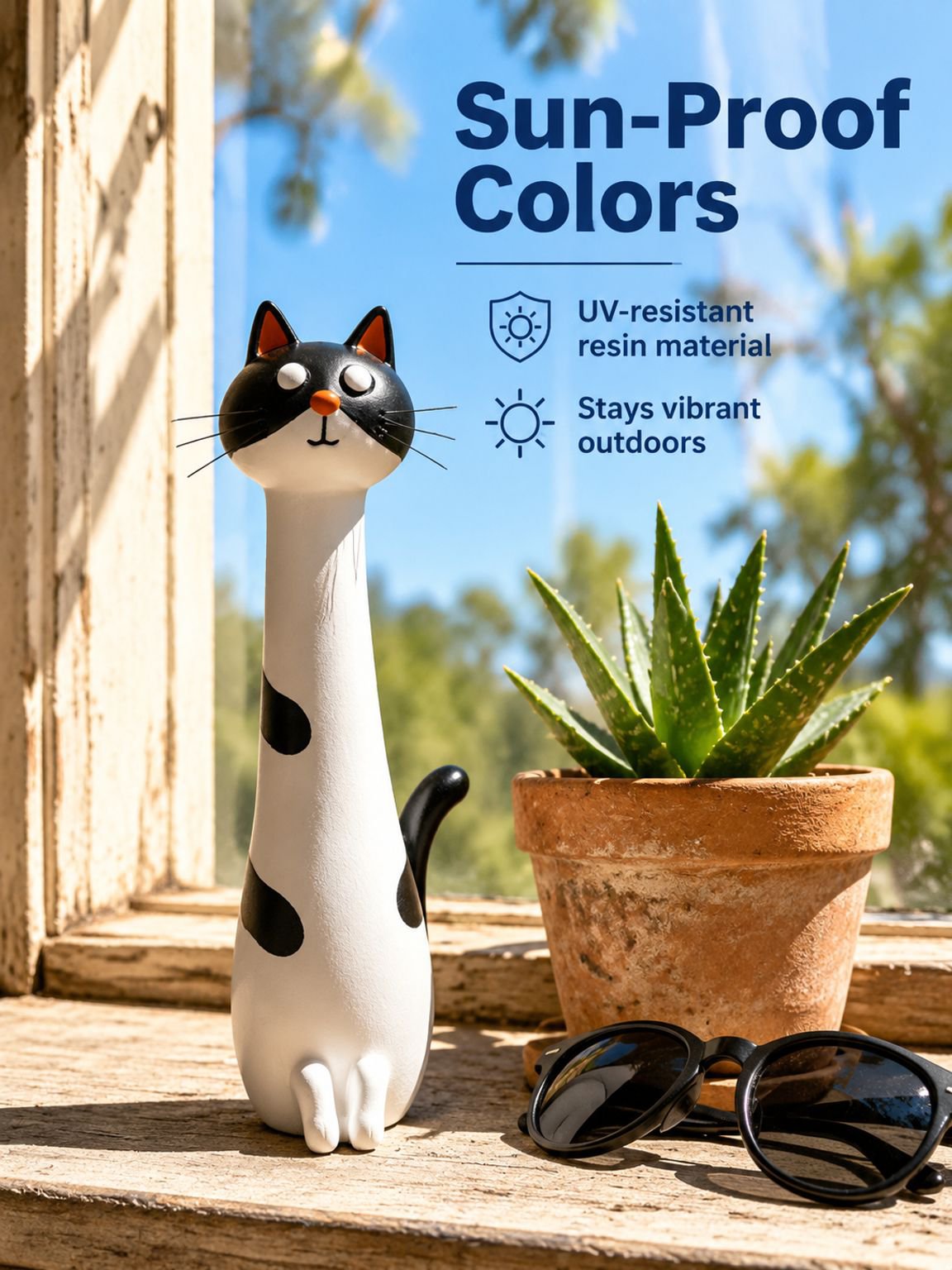 Uniquely shaped cat and dog home decoration resin ornaments and vases