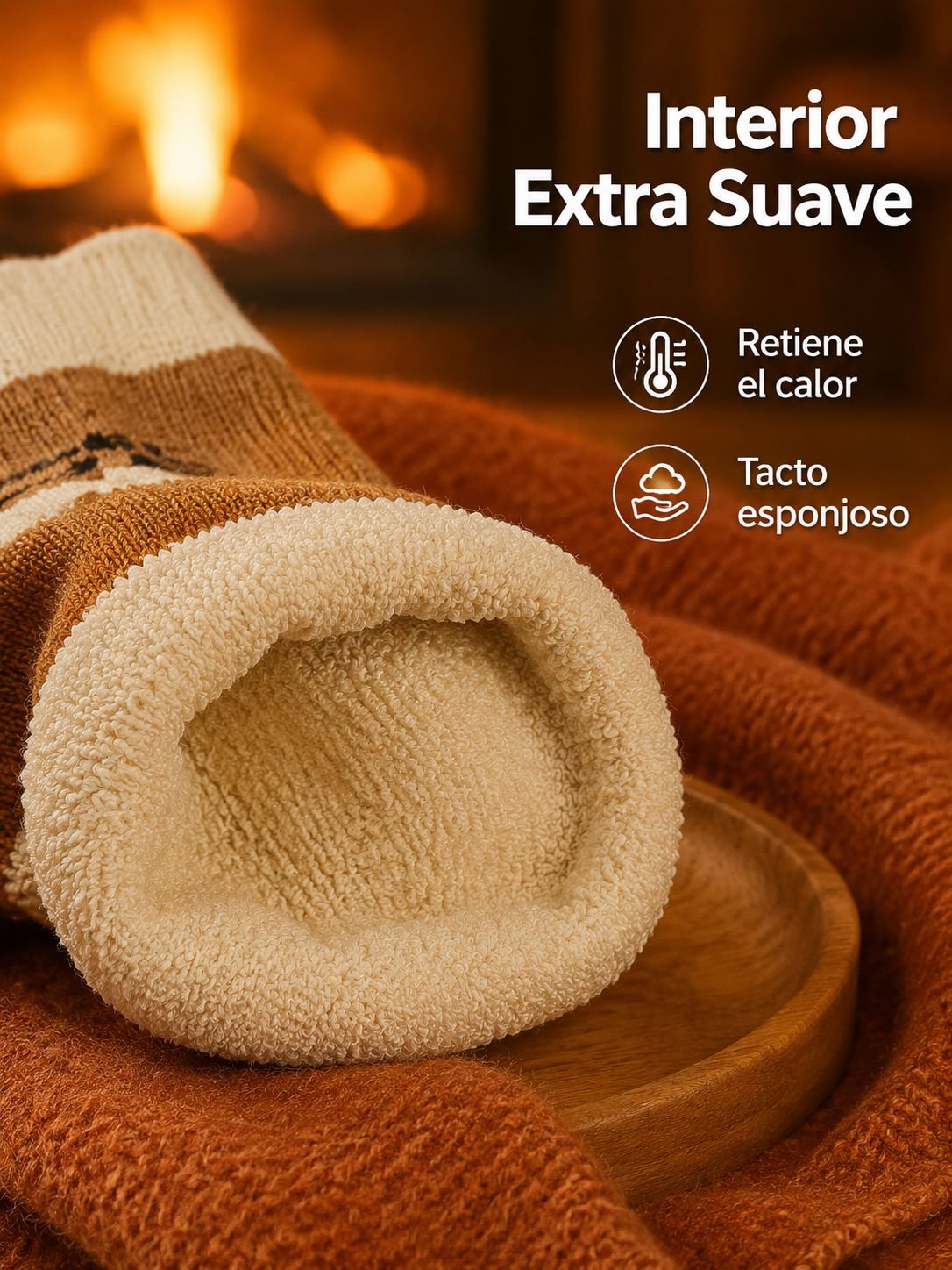 Calcetines de algodón gruesos para invierno