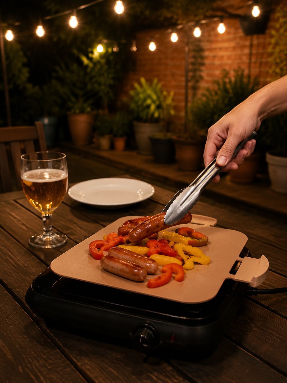 Plaque de cuisson coréenne pour barbecue de viande et fruits de mer