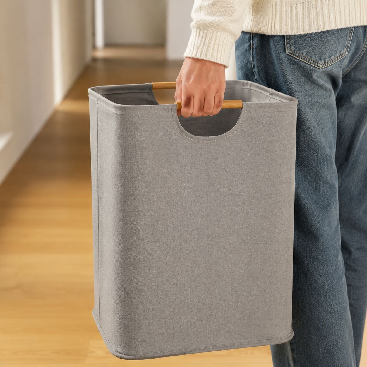 Foldable Large Laundry Hamper – Home Bathroom Toy Storage Basket