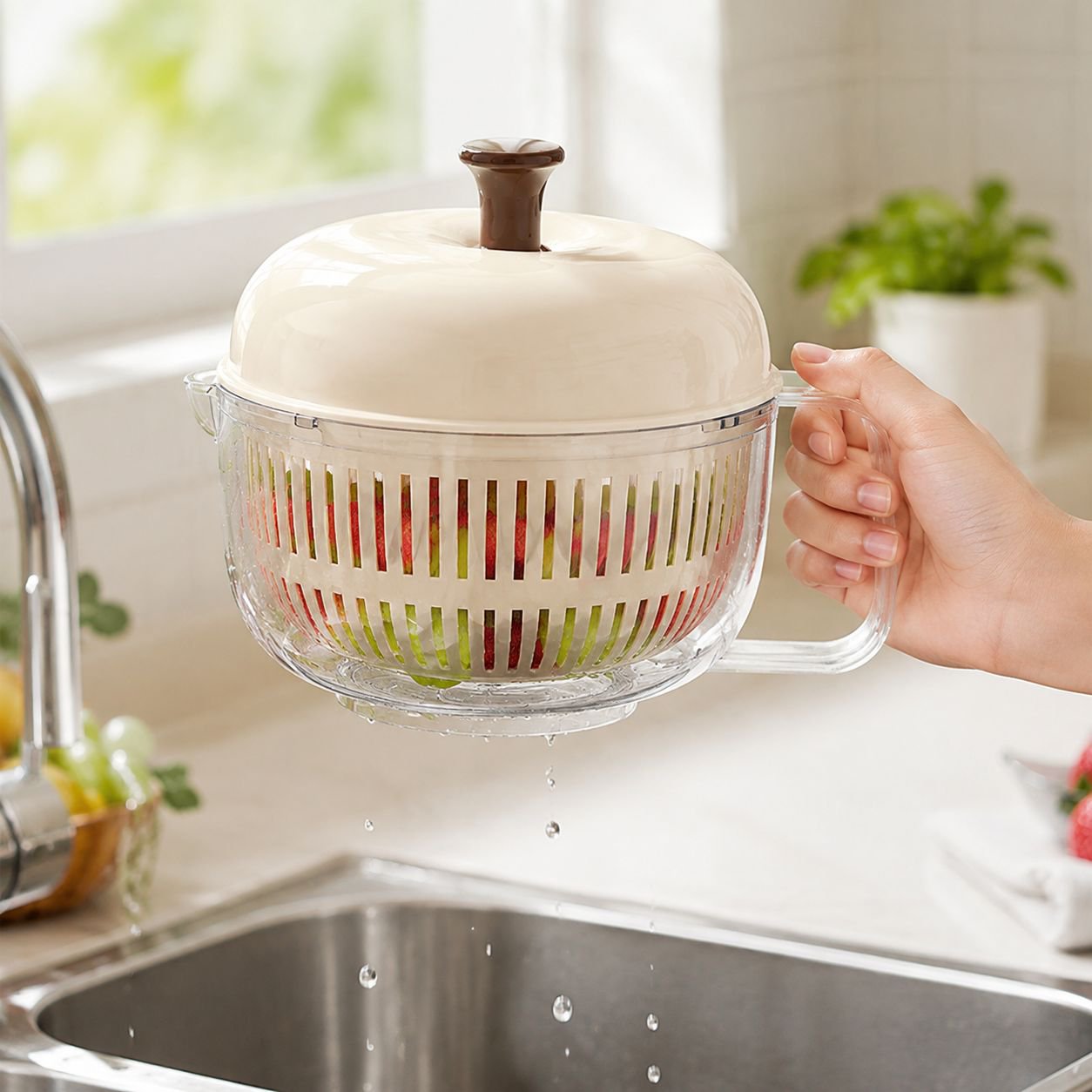 Escurridor de cocina de almacenamiento grueso