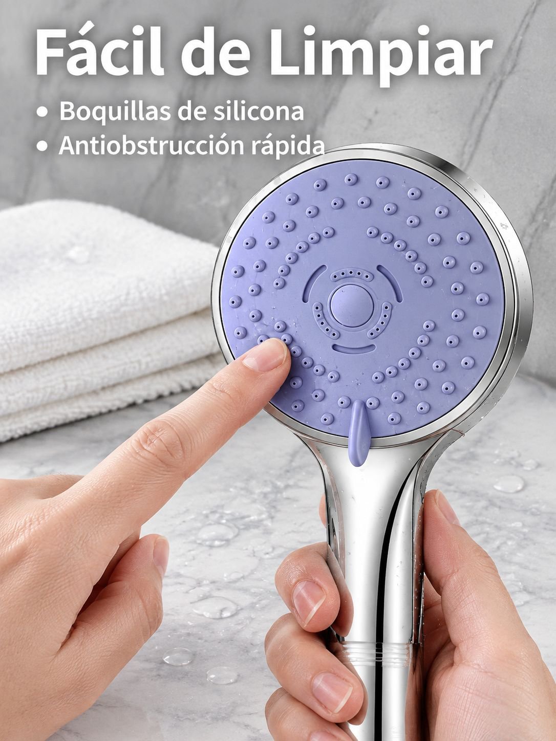 Cabezal de ducha con manguera